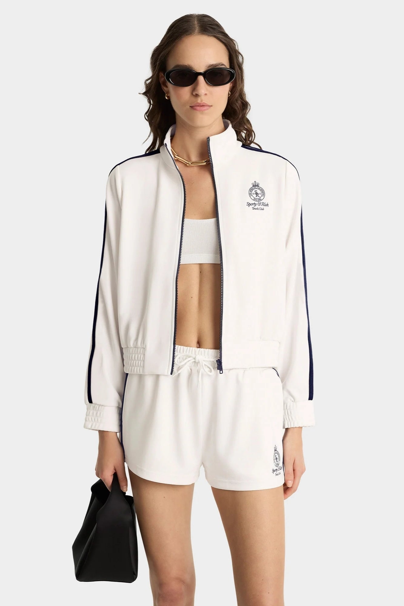 CROWN TENNIS WHITE ROLLER SHORT