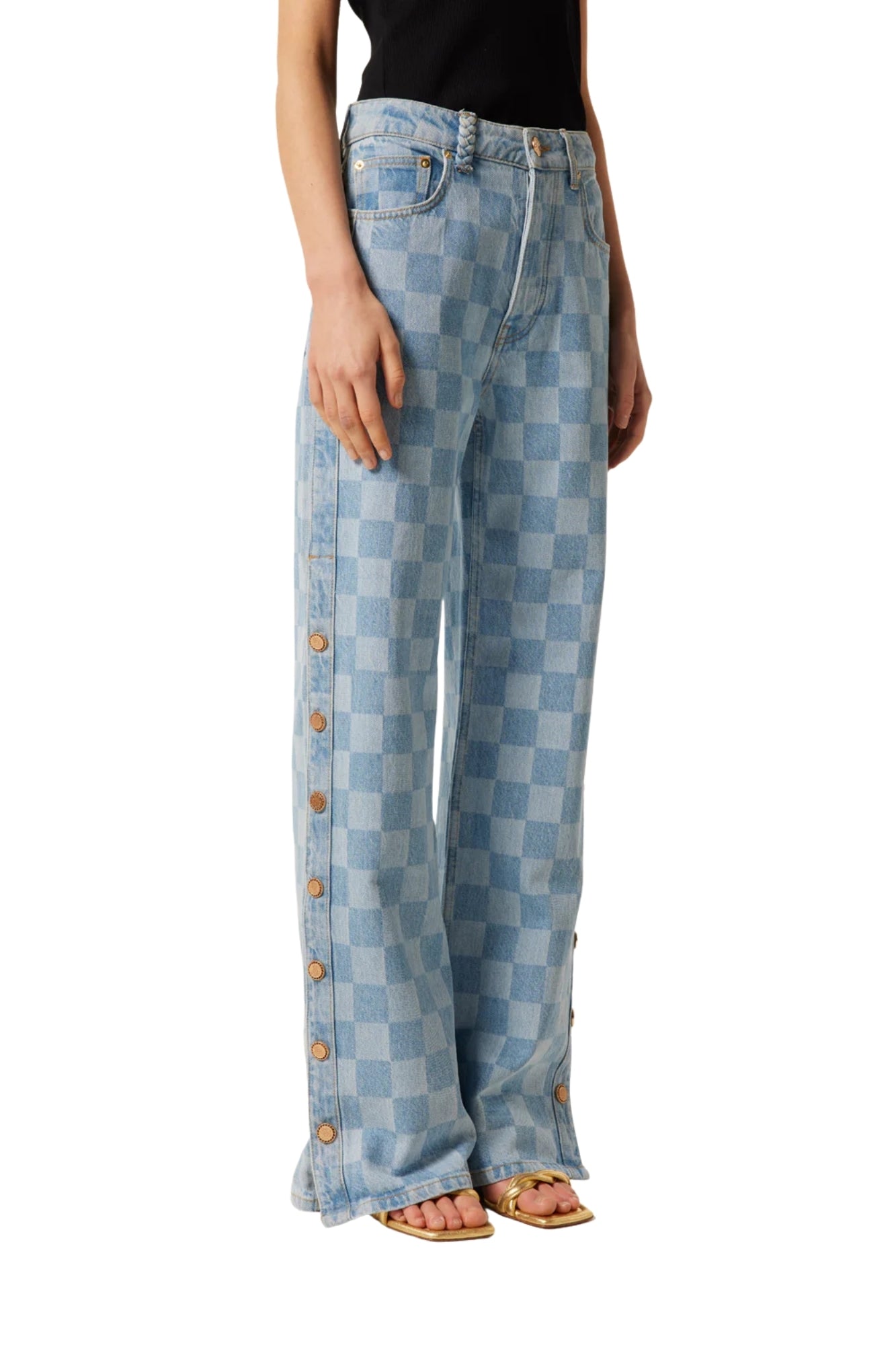 PAIO PRINTDAMIER BLUE PANT