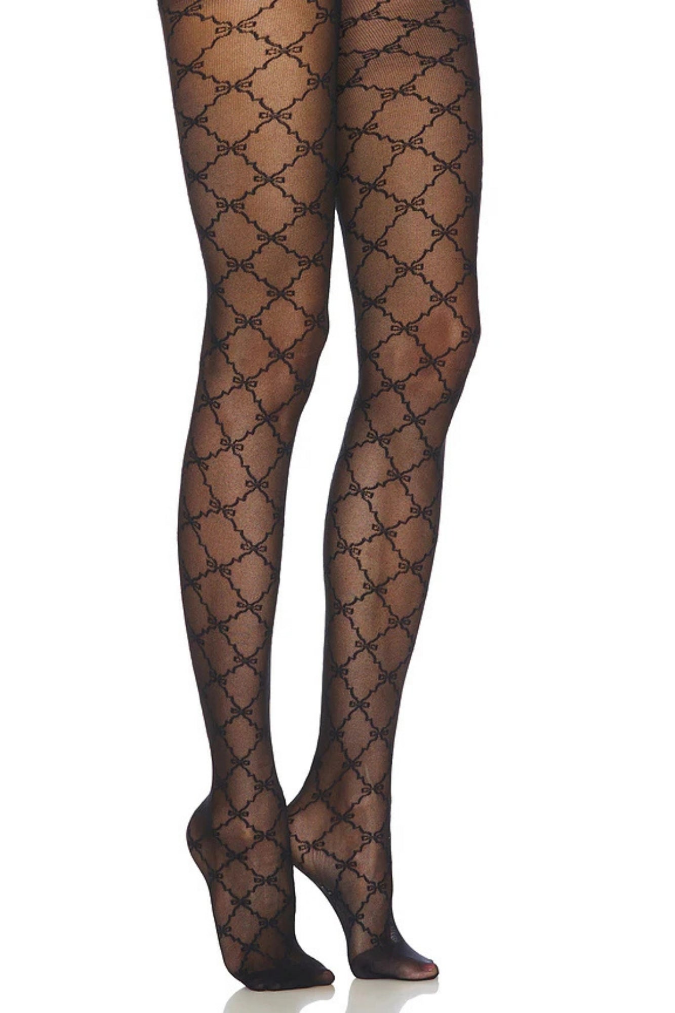RIBBON CHAIN BLACK TIGHT