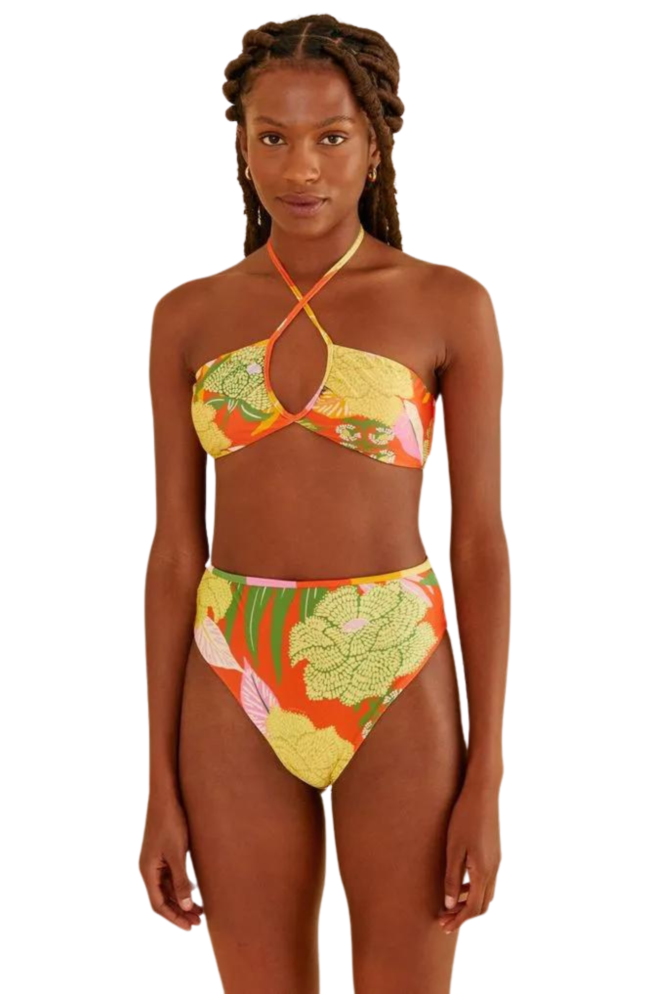 bandeau neon bikini