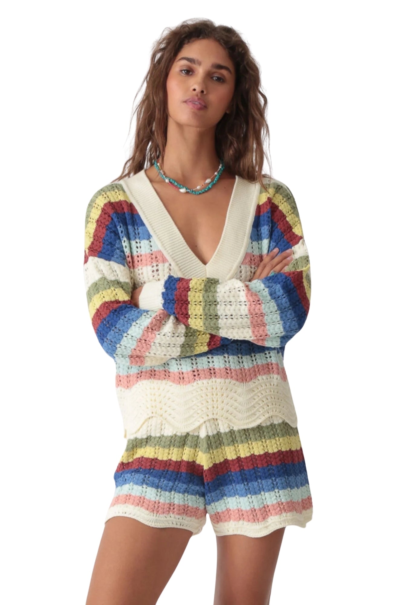 KIRA TINA CROCHET IVORY MULTI SET