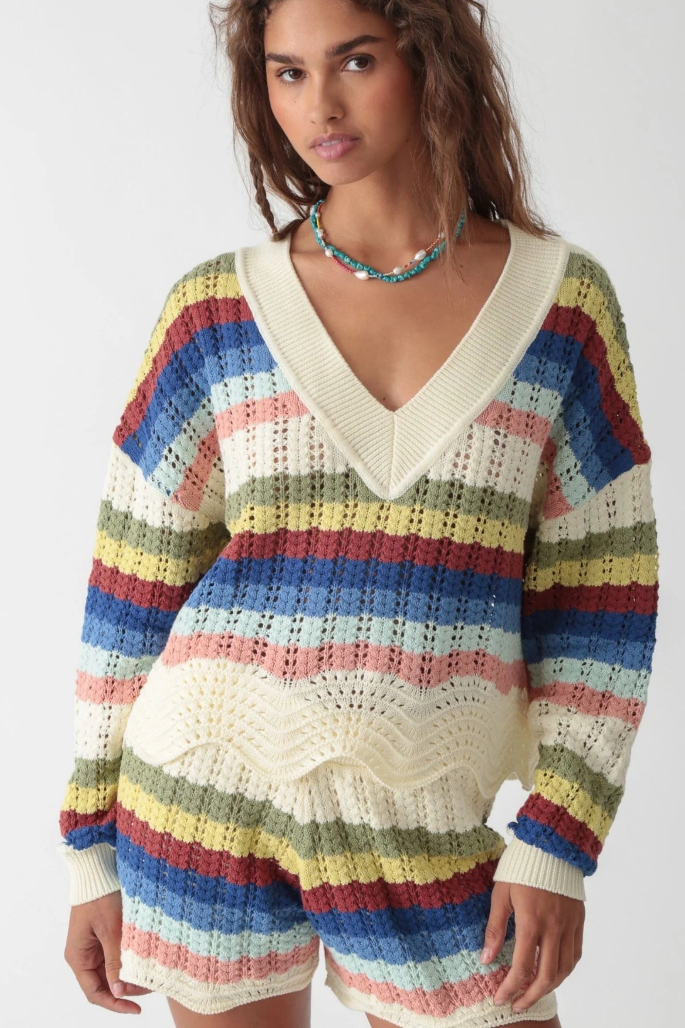 KIRA TINA CROCHET IVORY MULTI SET