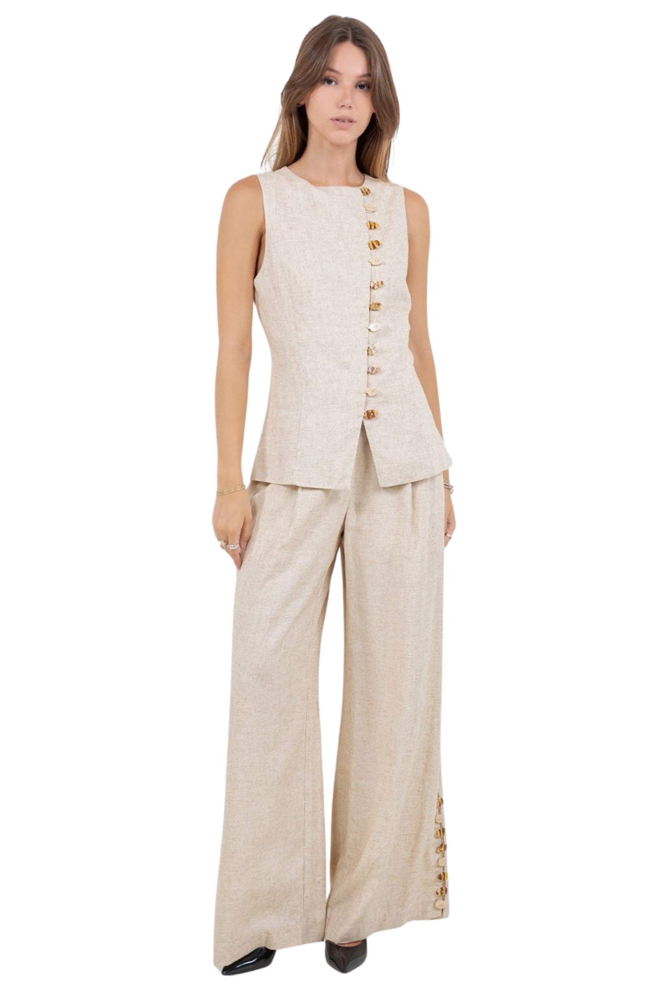 MULTI ACCENT DETAILED OATMEAL SET