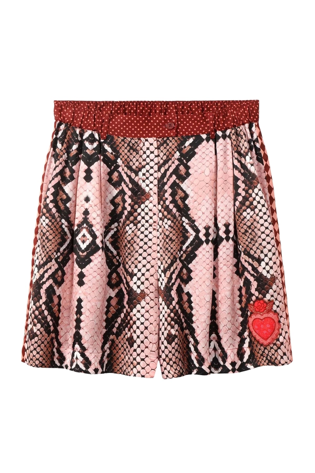 JULIETTE RED AURA PLEATED SHORT