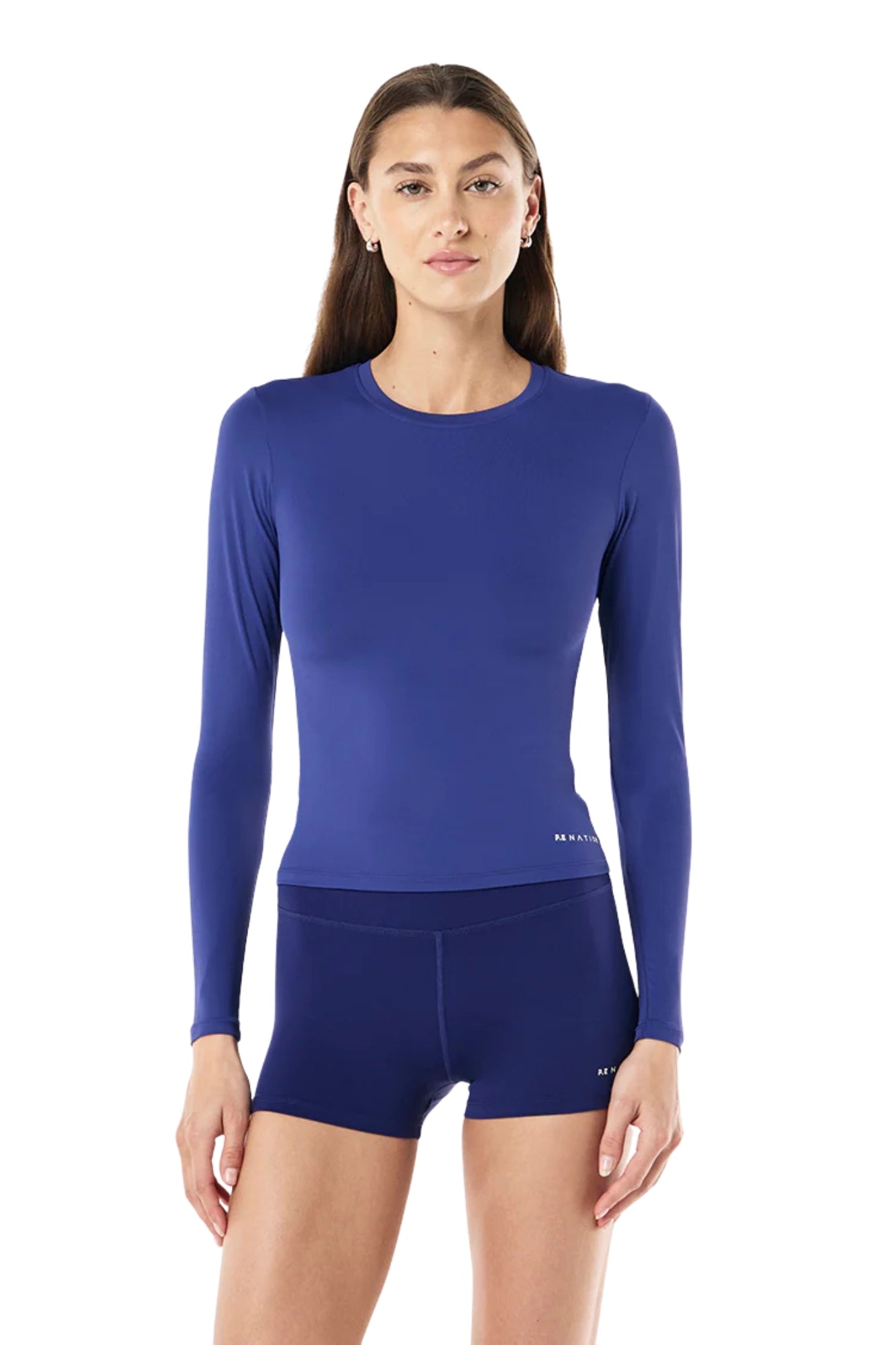 FOUNDATION LONG SLEEVE S TOP IN NAVY