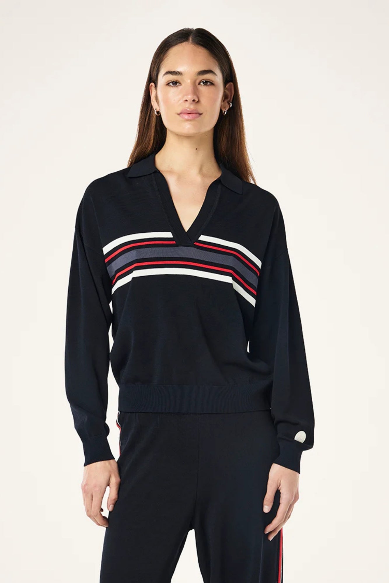 RETREAT COLLAR KNIT DARK SAPPHIRE SET