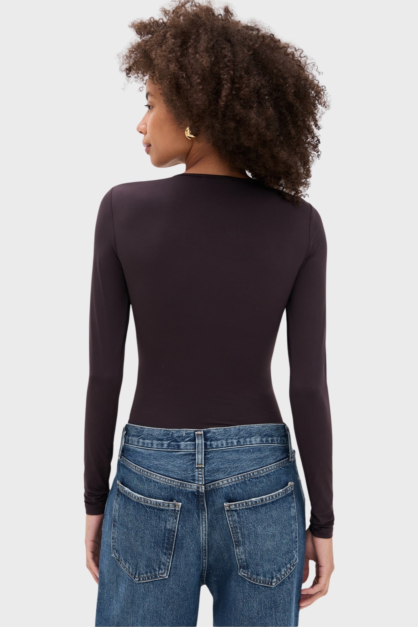 AURA CHOCOLATE LONG SLEEVE BODYSUIT