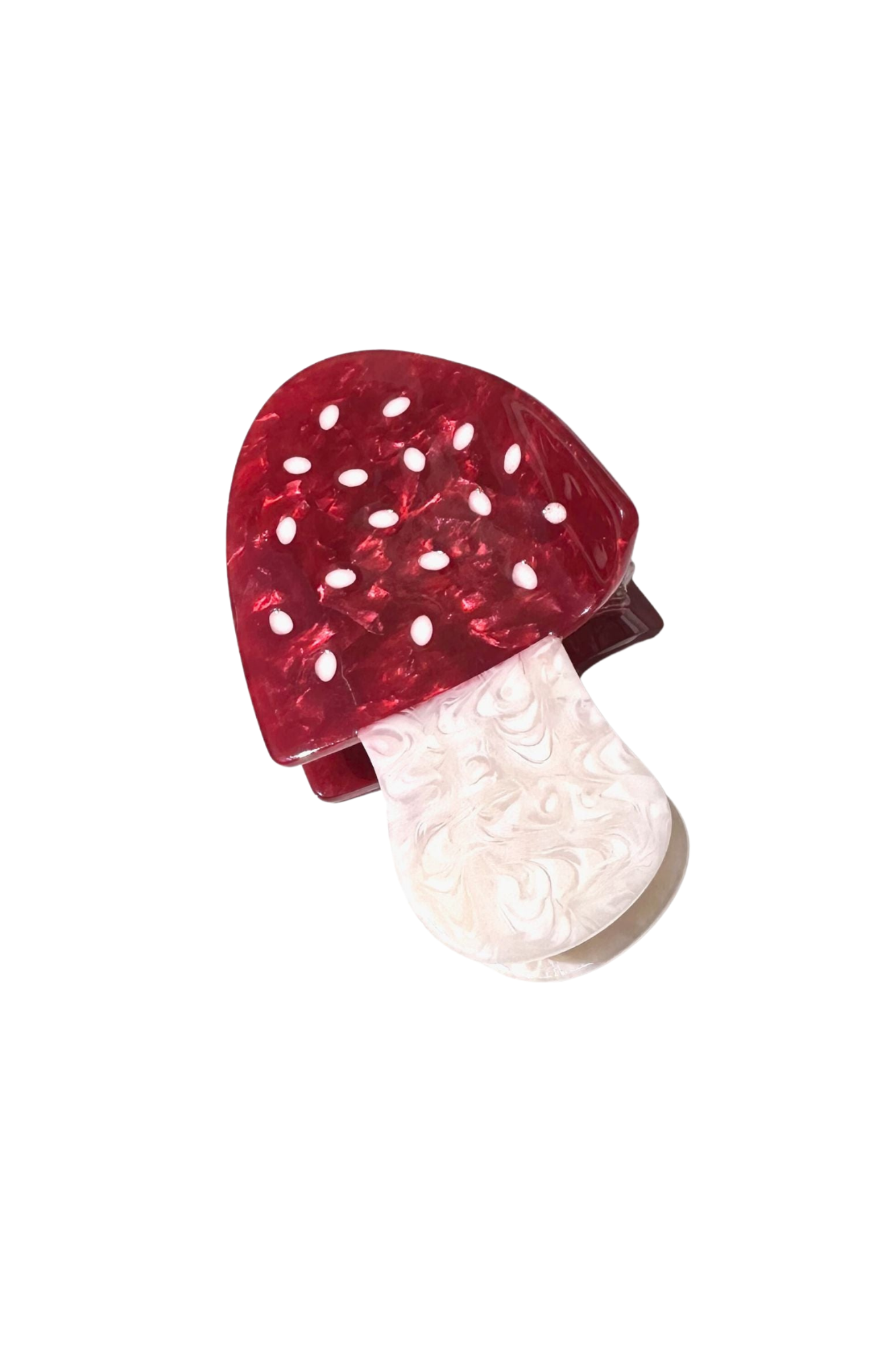 TOADSTOOL RED CLAW HAIR CLIP