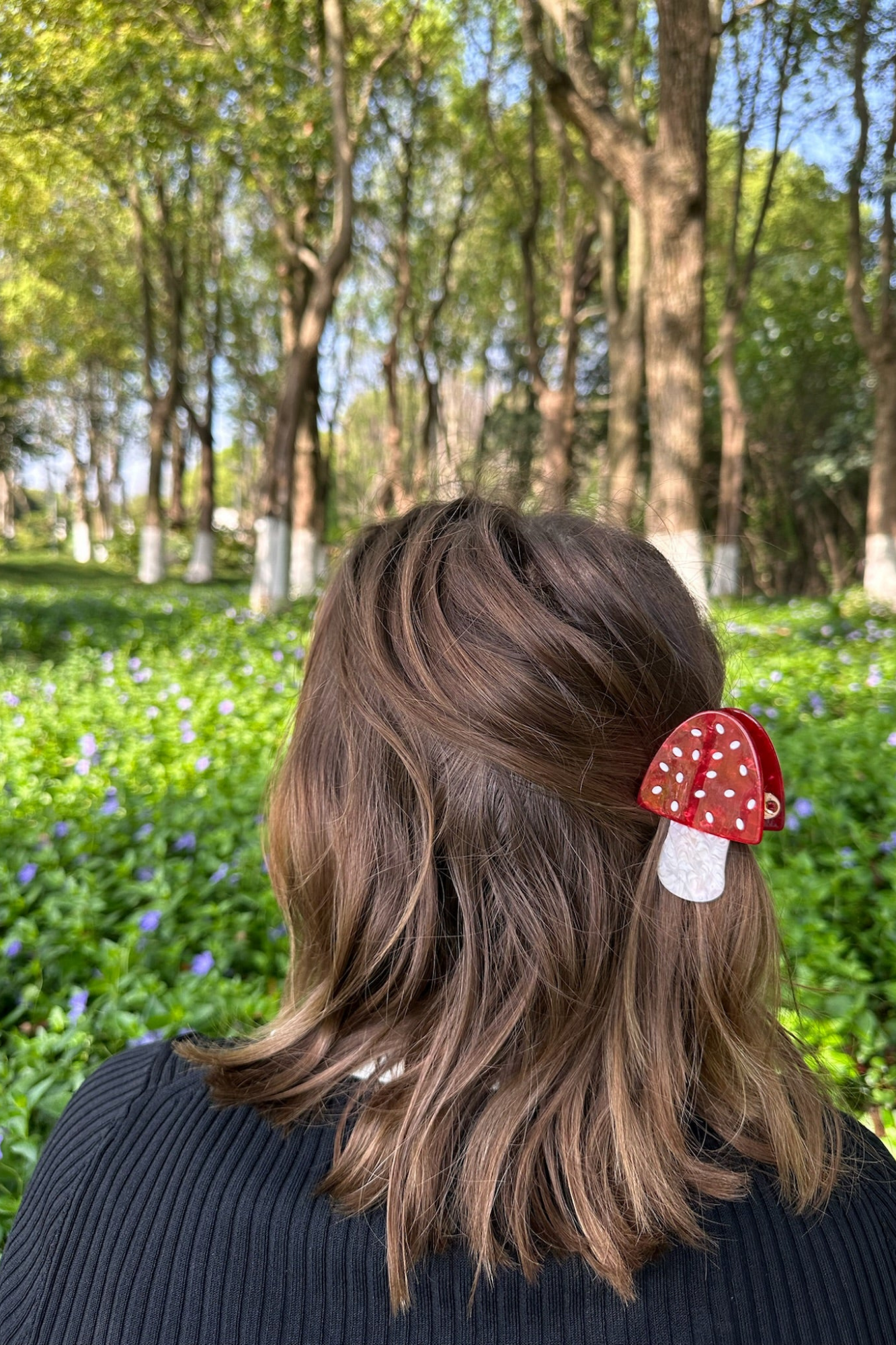 TOADSTOOL RED CLAW HAIR CLIP