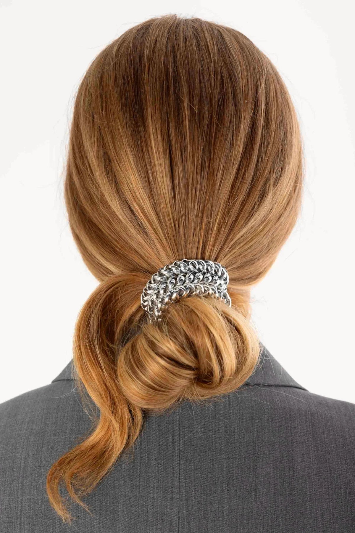 BICHOU SILVER CHAIN HAIR TIE