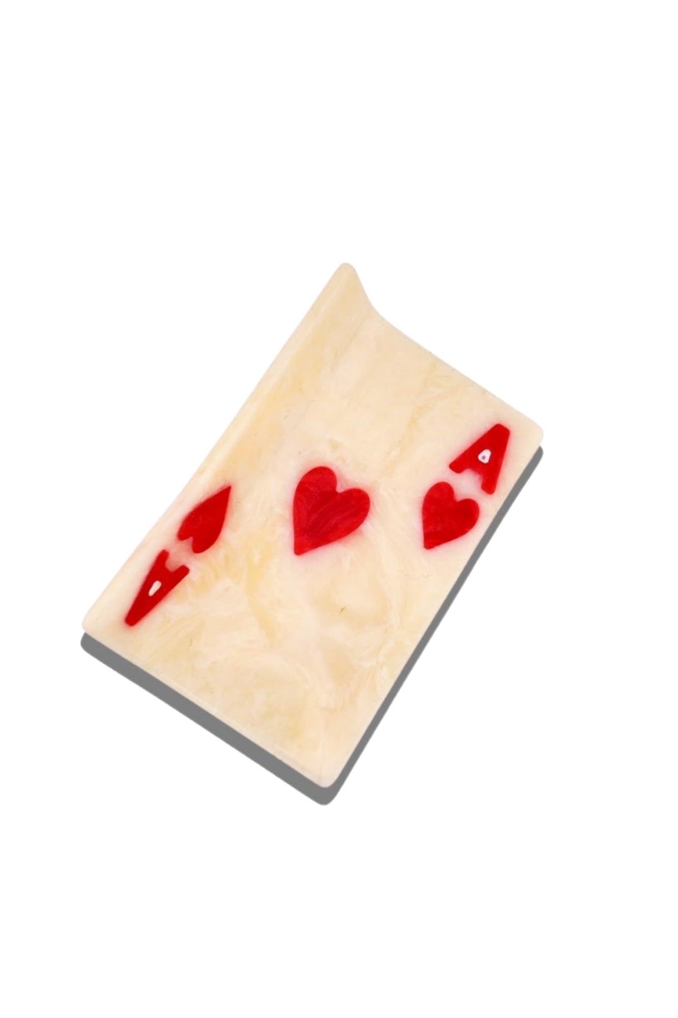 MINI ACE OF HEARTS HAIR CLAW