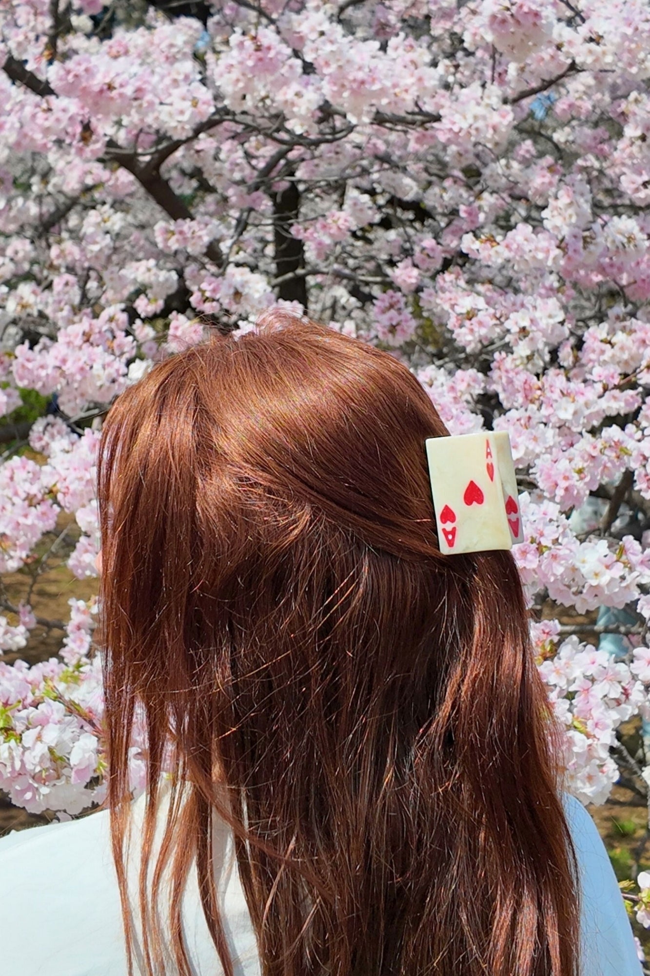 MINI ACE OF HEARTS HAIR CLAW