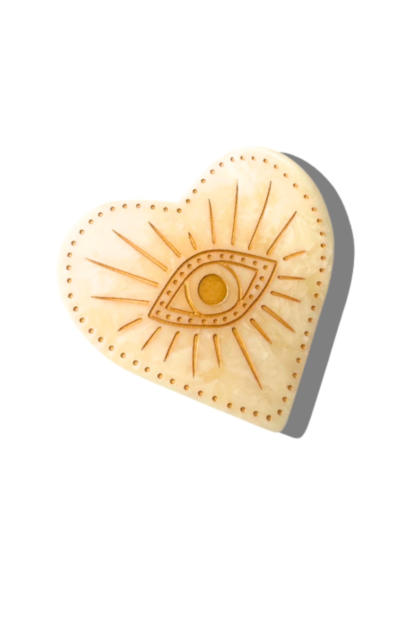 CELESTIAL HEART CLAW HAIR CLIP
