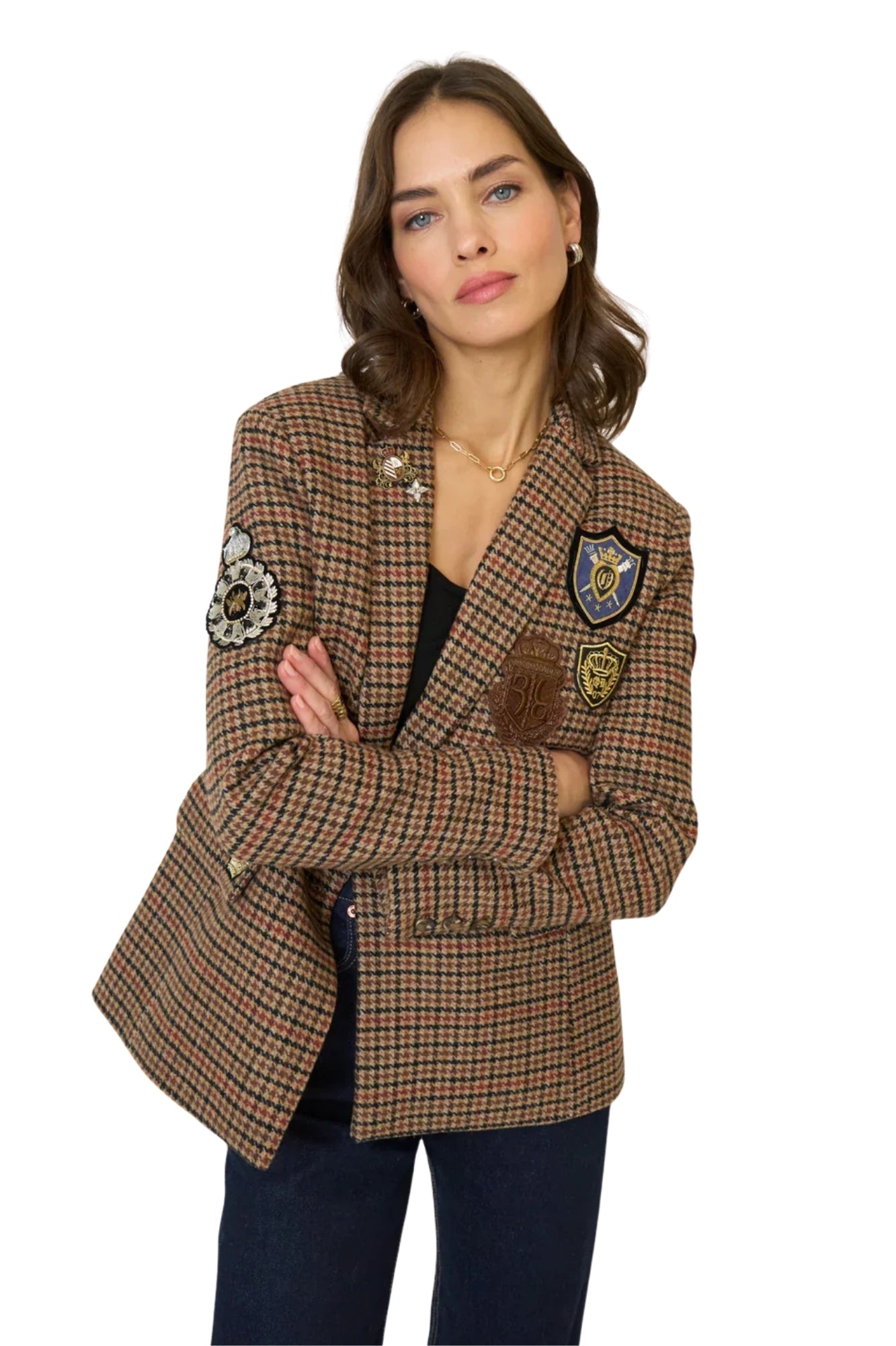 RAVEN PATCH CAMEL BLAZER
