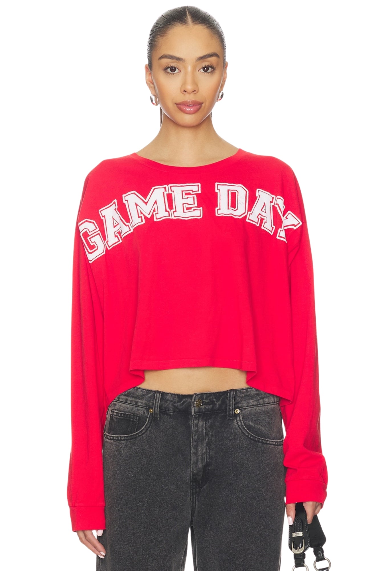 GAME DAY MEET AND GREET RED LONG SLEEVE TEE