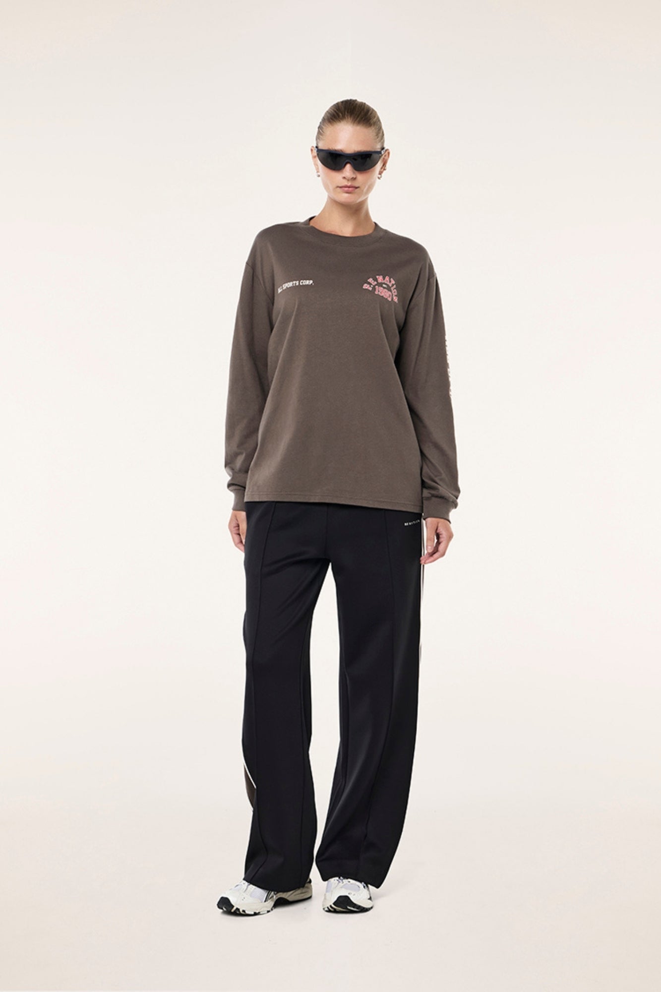 INBOUND LONG SLEEVE TEE IN MAJOR BROWN