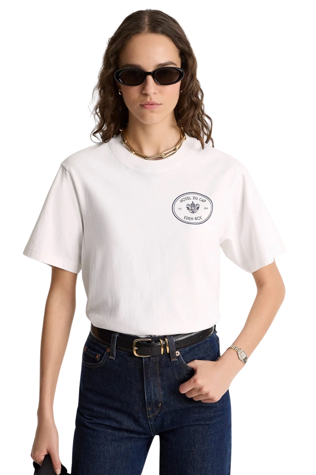 EDEN CREST KENNEDY WHITE T-SHIRT
