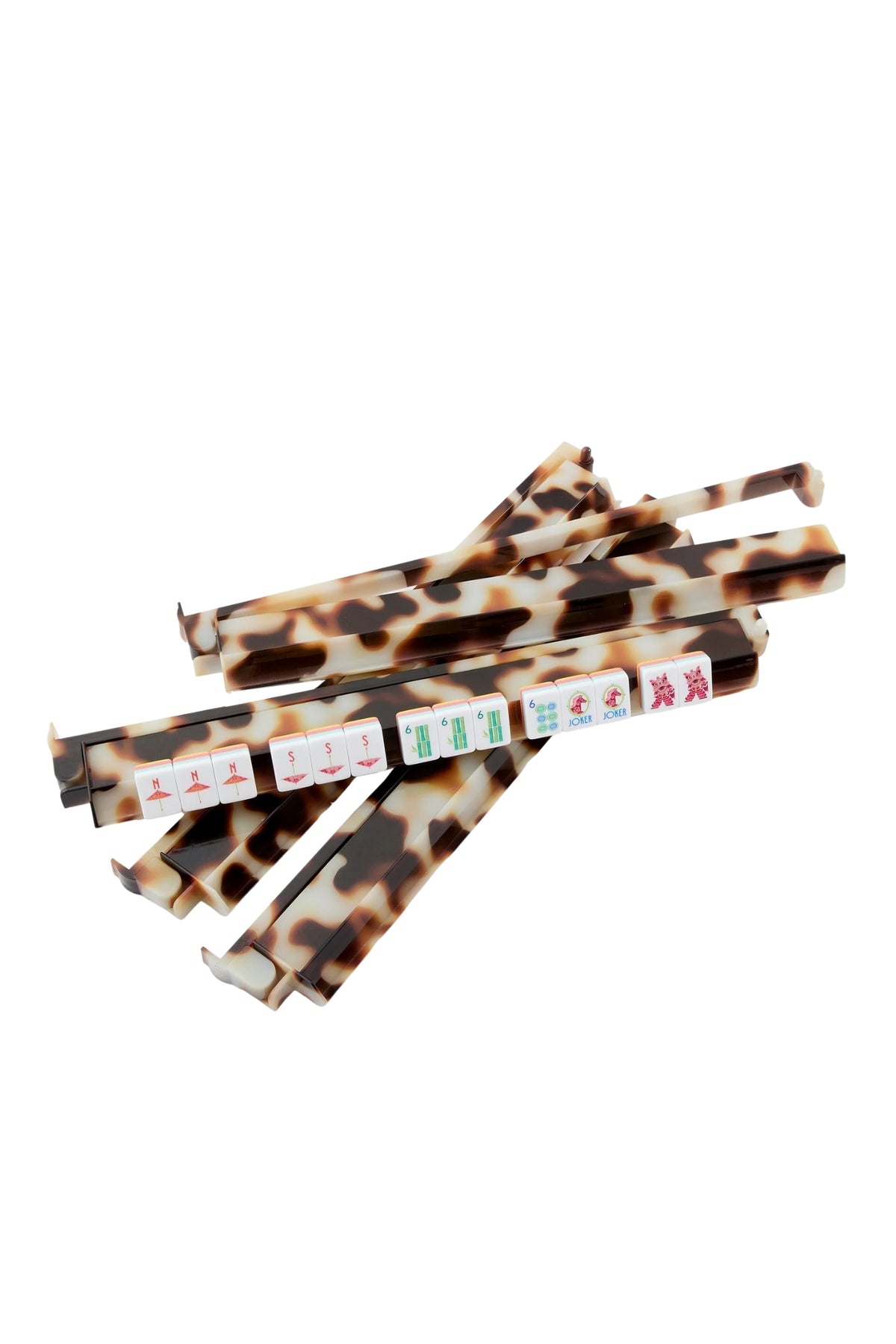 BLOND TORTOISE RACK AND PUSHER SET