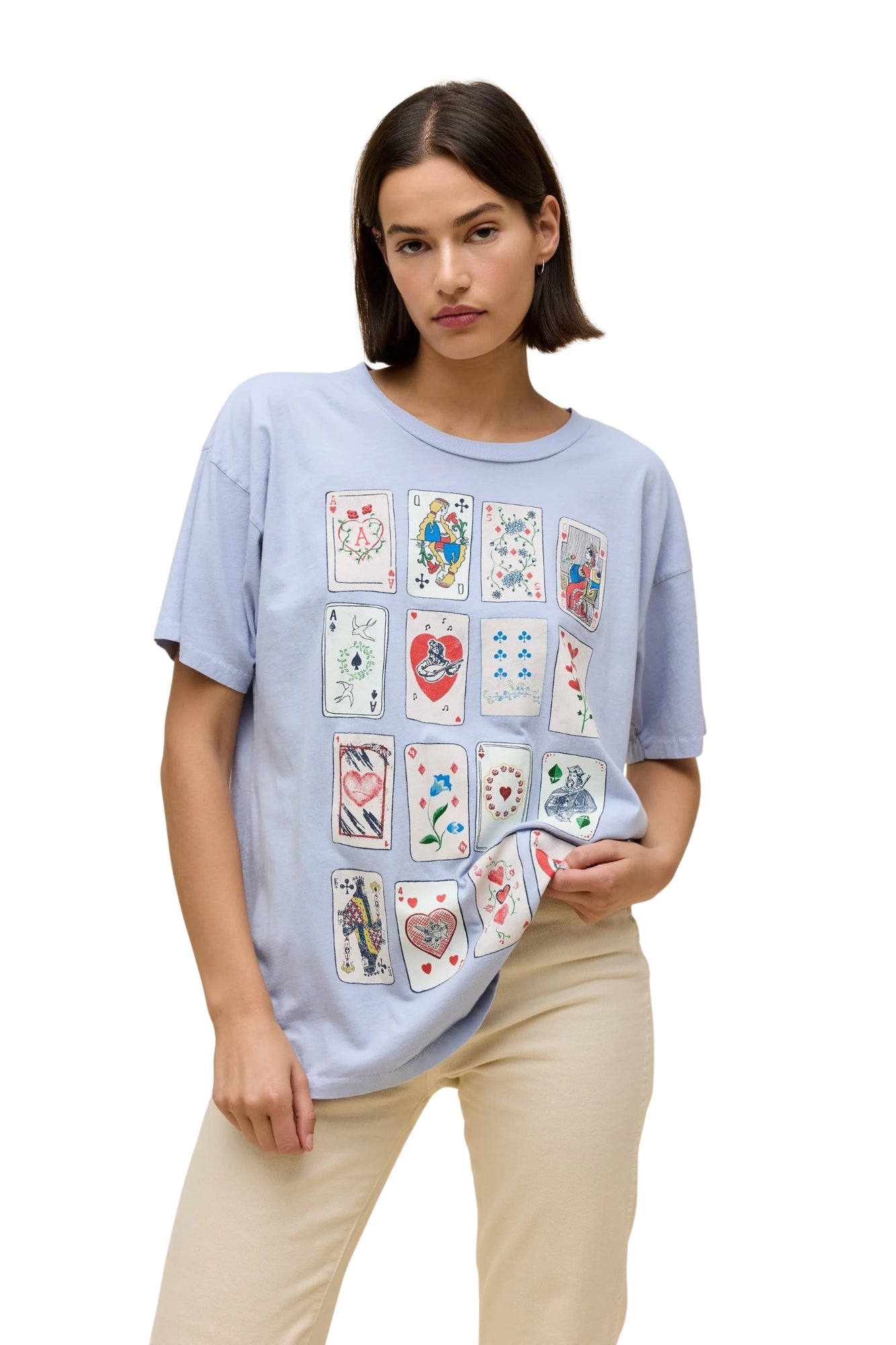 CARDS FOR DREAMERS MERCH TEE IN LAVENDER SKY