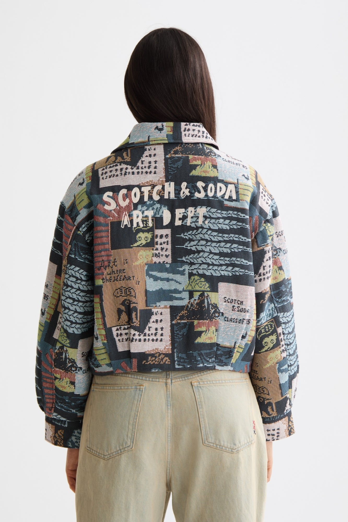 COLLAGE JACQUARD ART DEPT COLLAGE JACKET