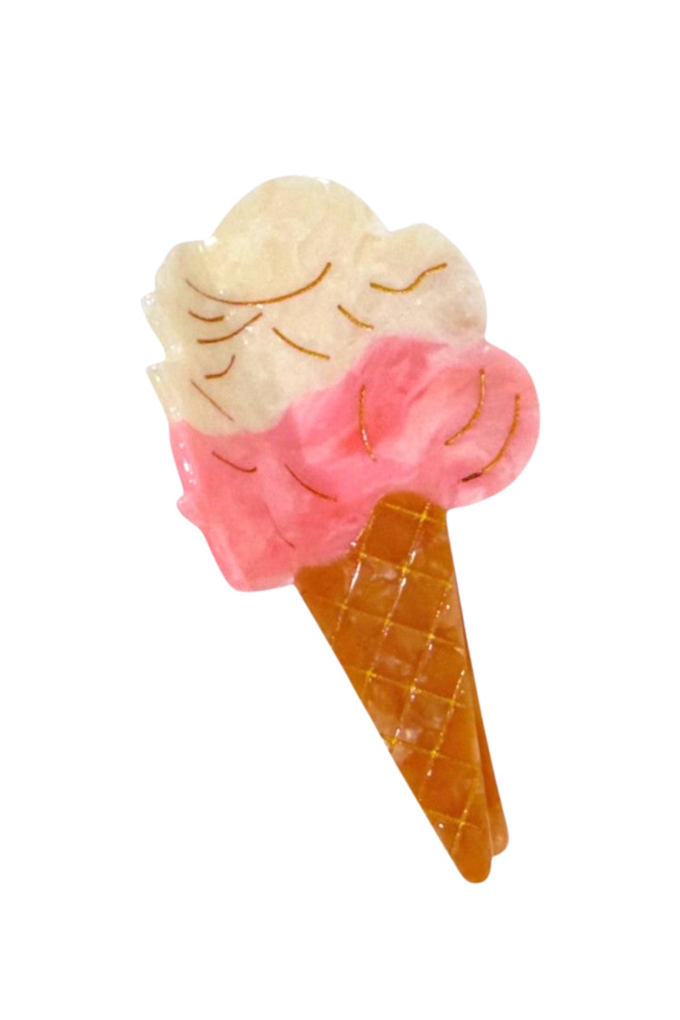 HAND PAINTED GELATO CLAW HAIR CLIP