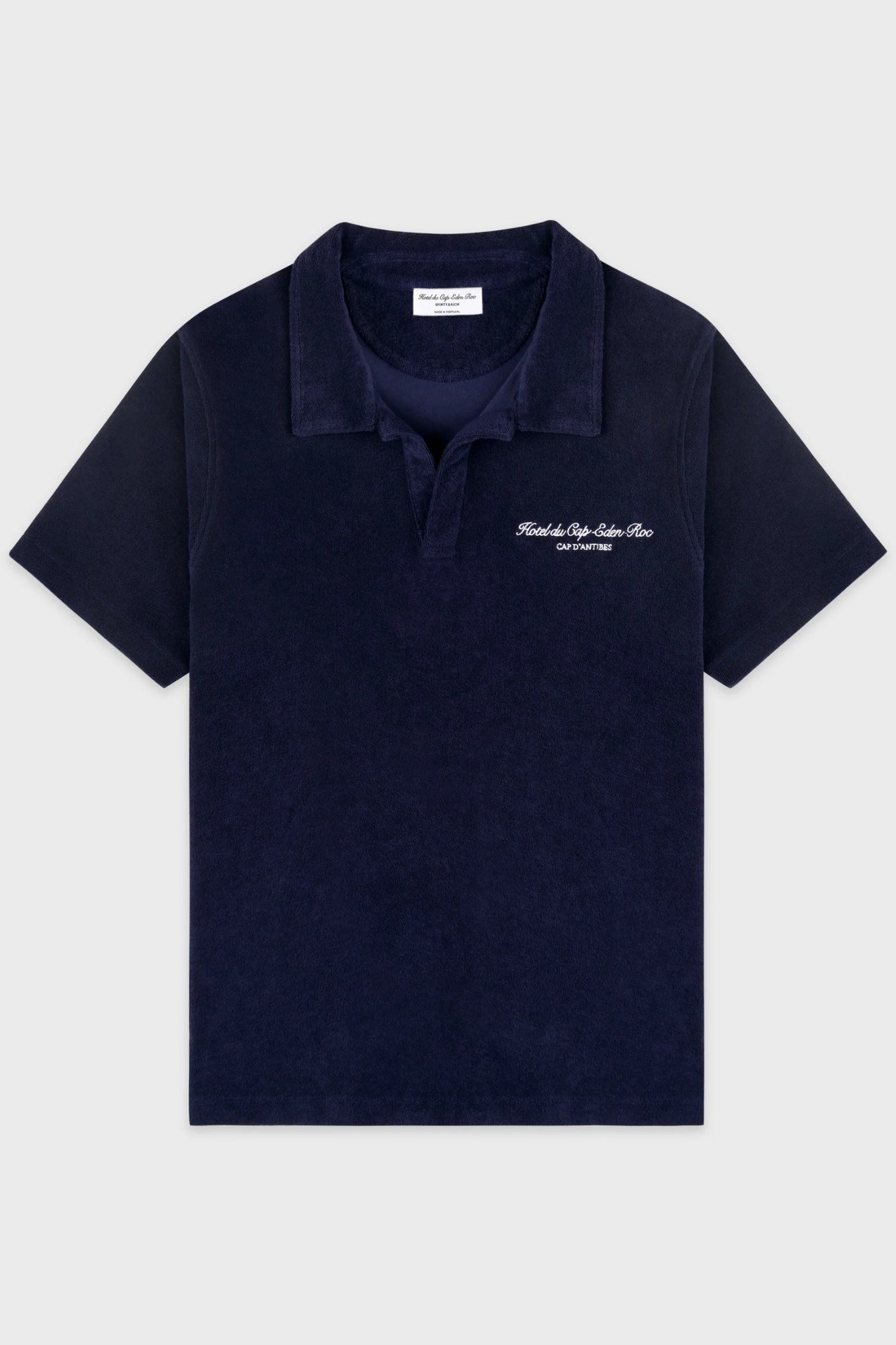 EDEN SCRIP DARK NAVY TERRY POLO