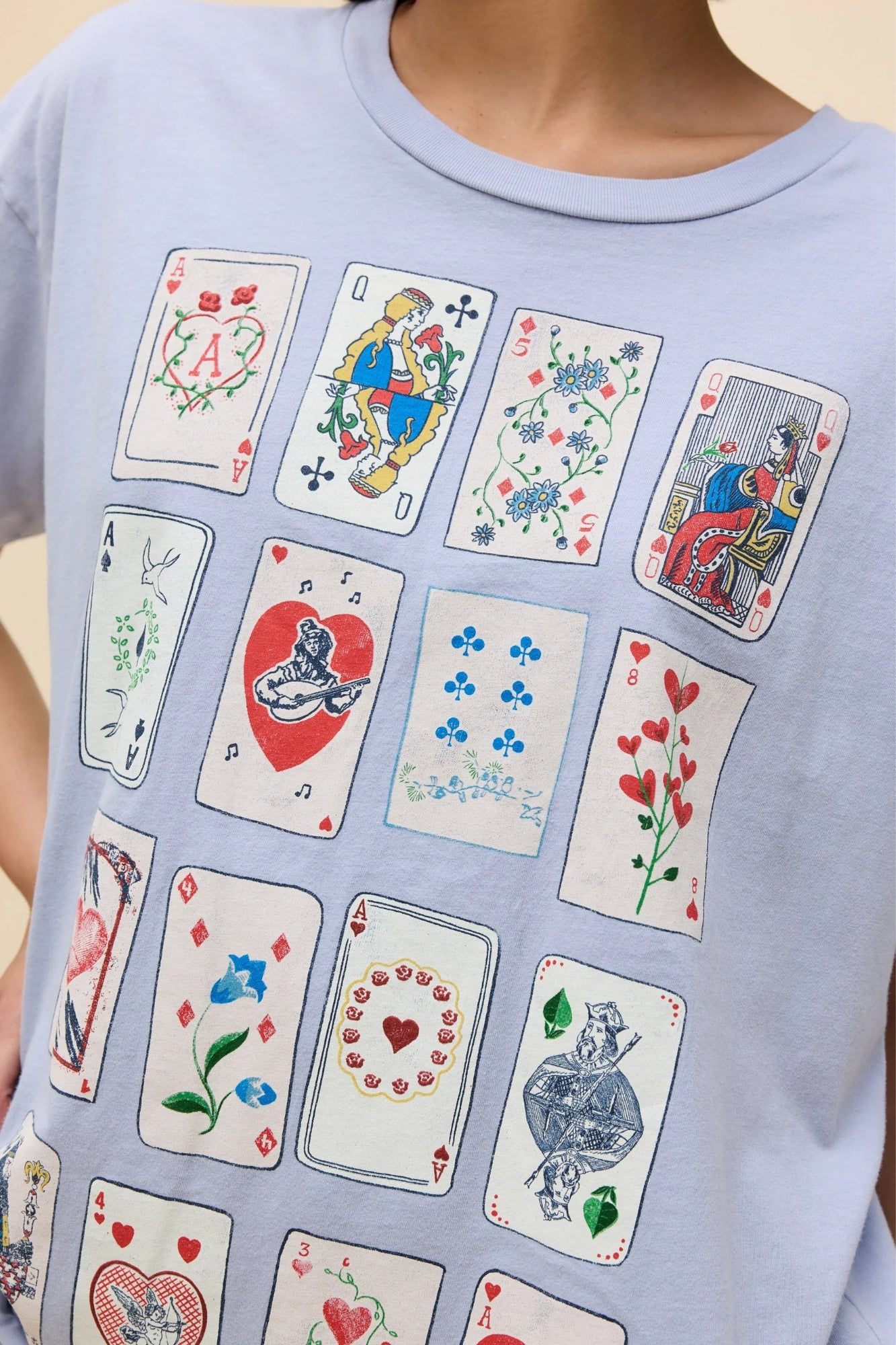 CARDS FOR DREAMERS MERCH TEE IN LAVENDER SKY