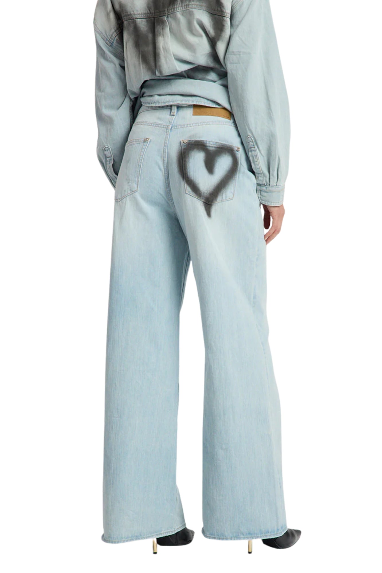 LOVE MACHINES HEART MID WAIST SEA MIST LOVE