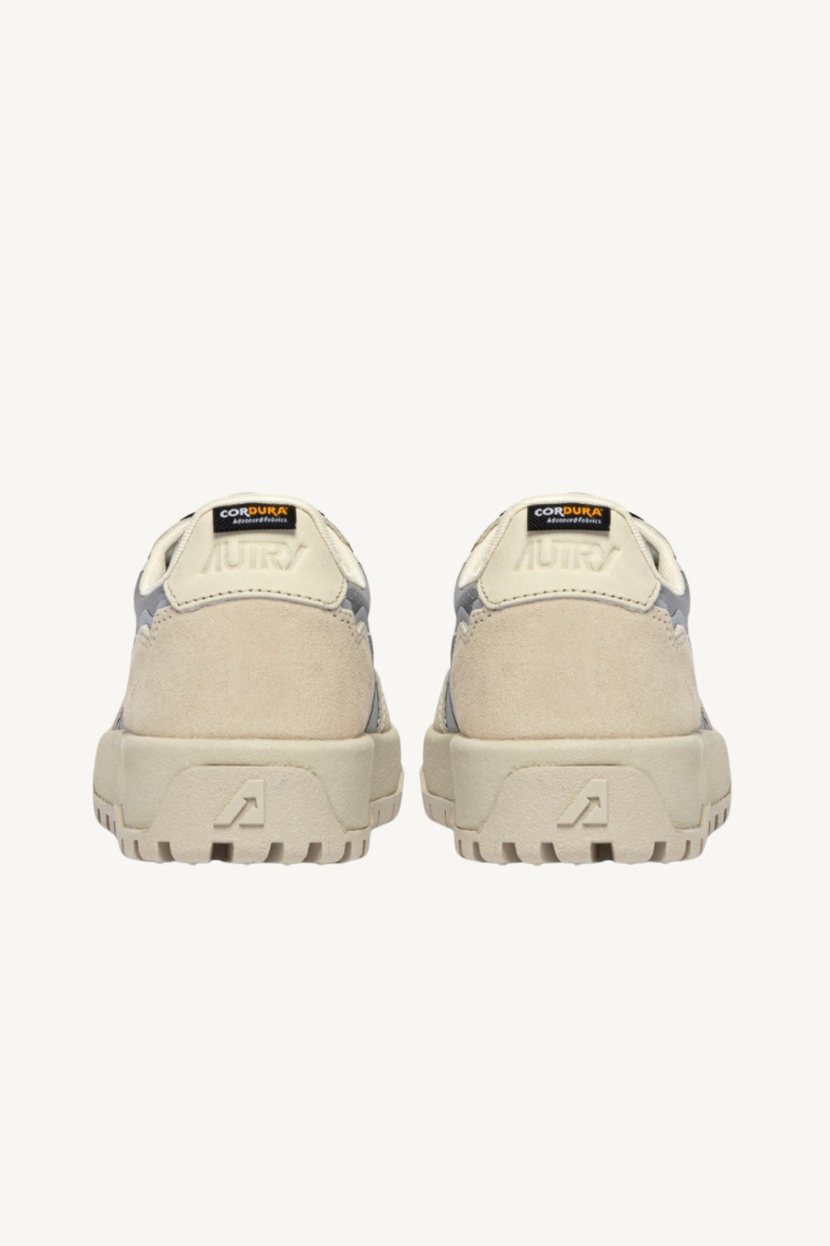 WILDPACE LOW SNEAKERS IN WHITE AND SILVER FABRIC AND SUEDE
