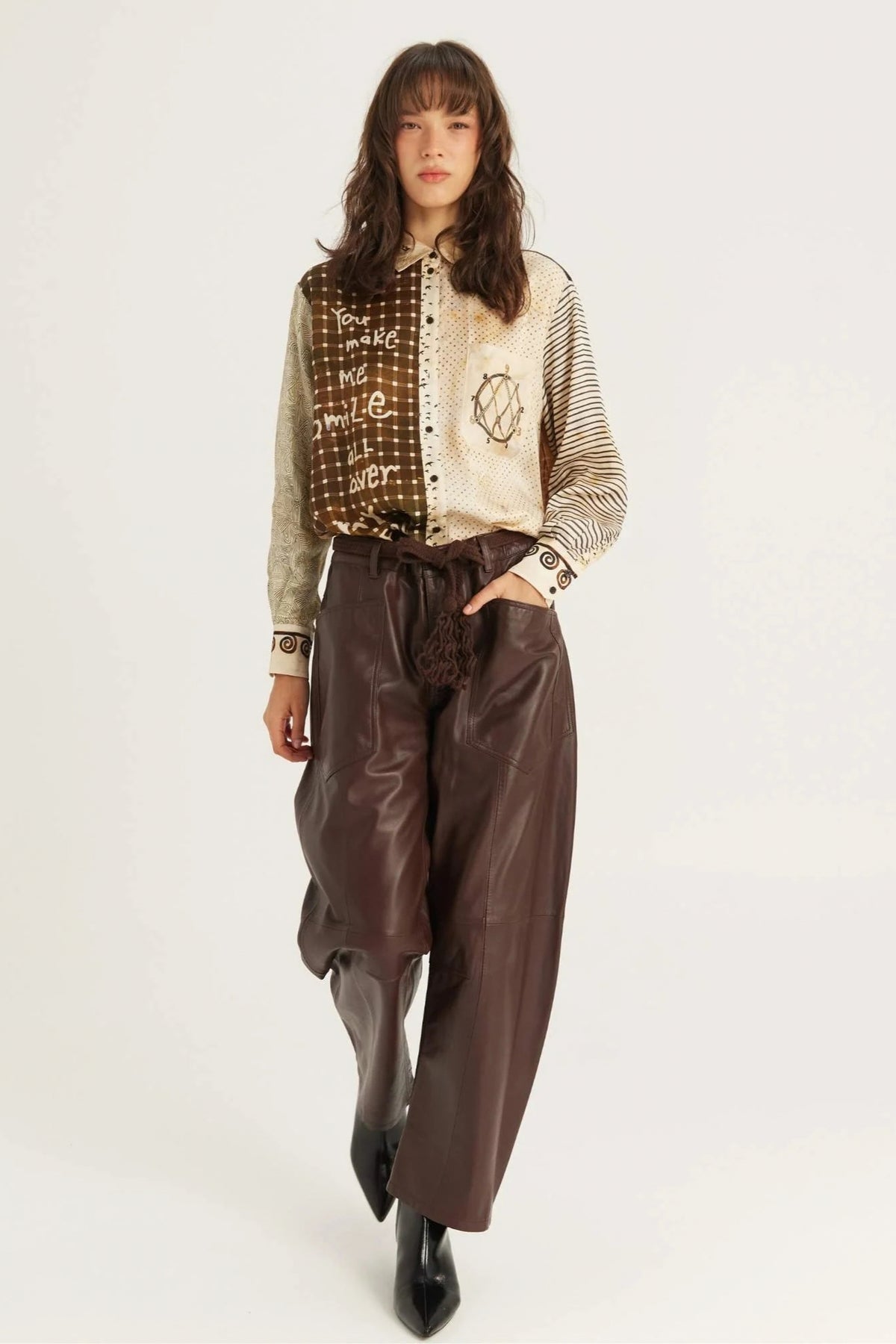 ISABEL NOIR MUSE PRINTED SHIRT