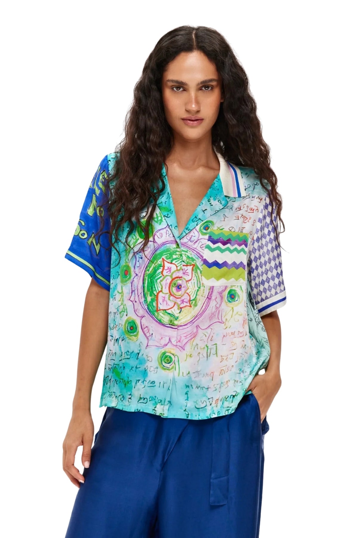 AYA KNIT RUNIC WHISPER SHIRT