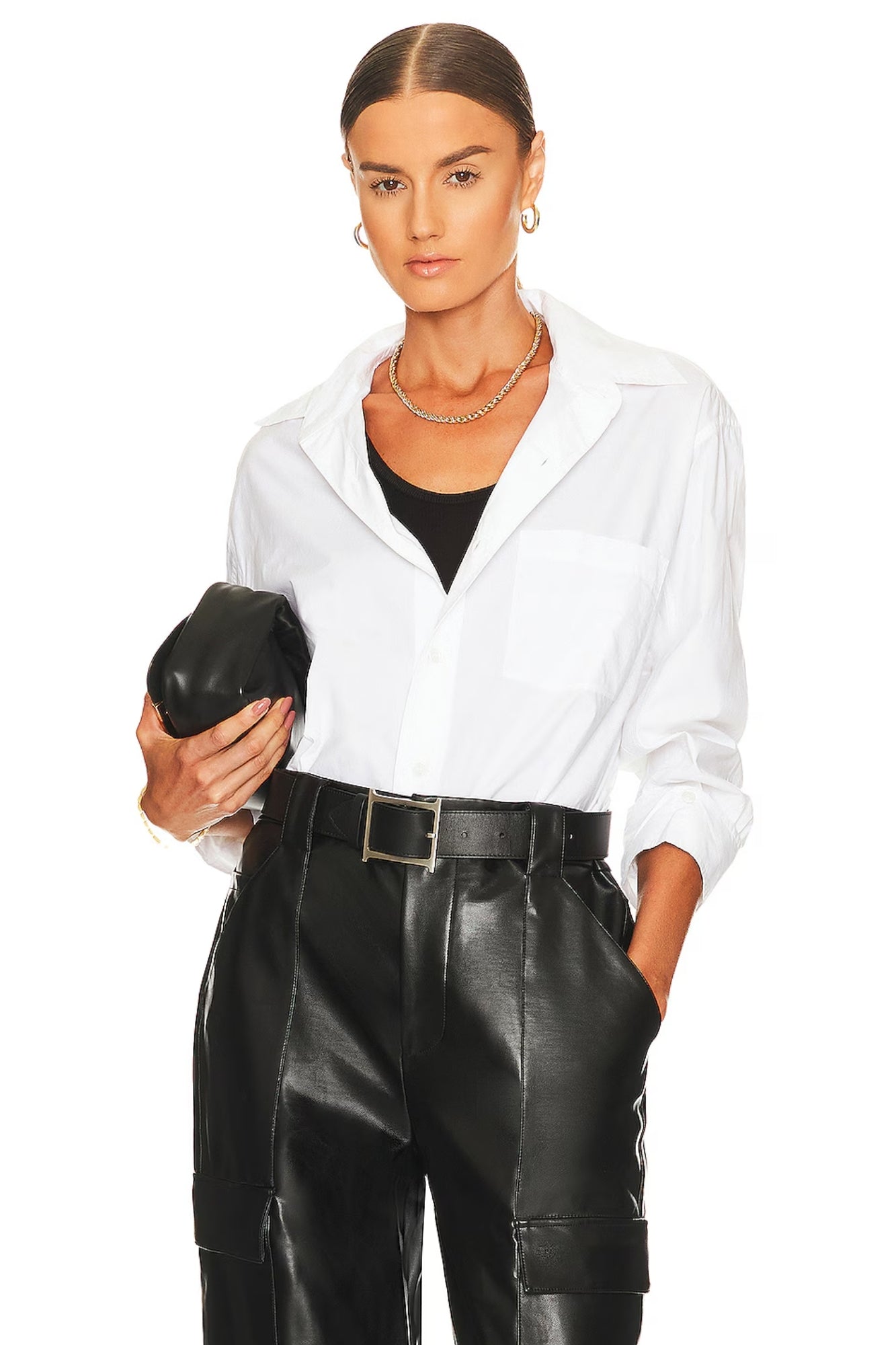 KAYLA SHIRT IN OPTIC WHITE