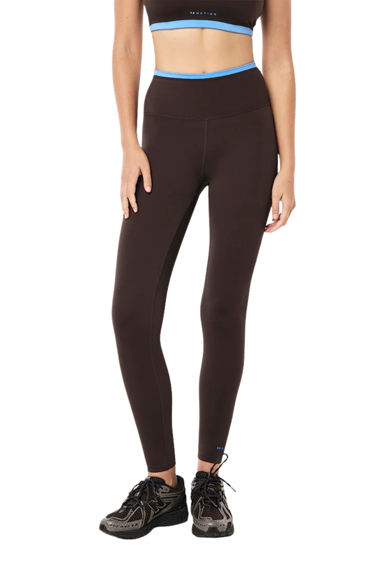 VITA FULL LENGTH LEGGING IN COFFEE AND MARINA