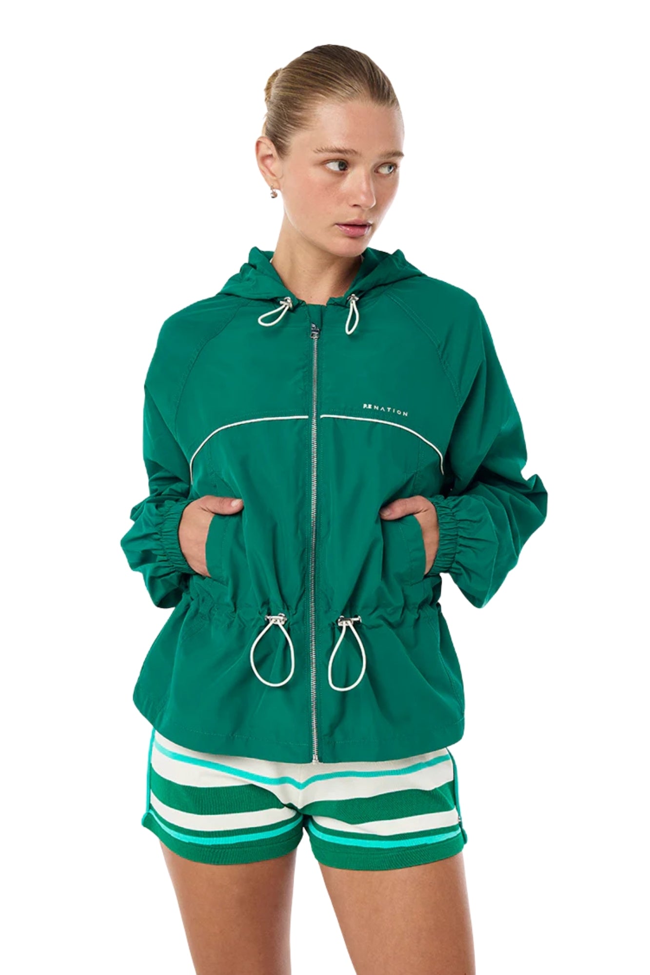 ALIGNMENT JACKET IN COLLEGE GREEN