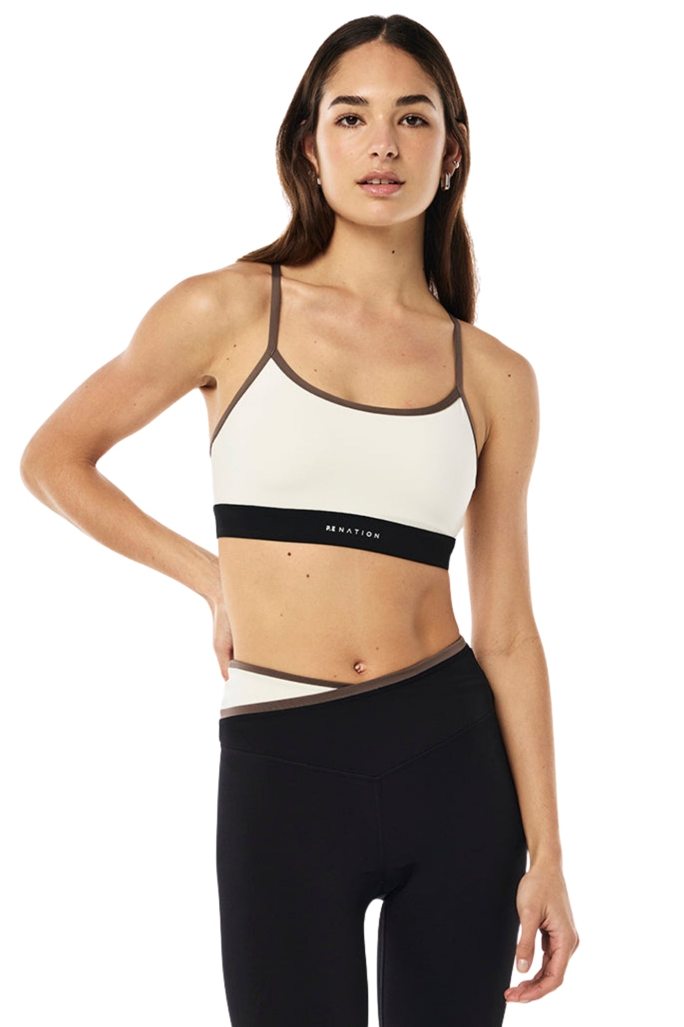SIGNATURE WHISPER WHITE SPORTS BRA
