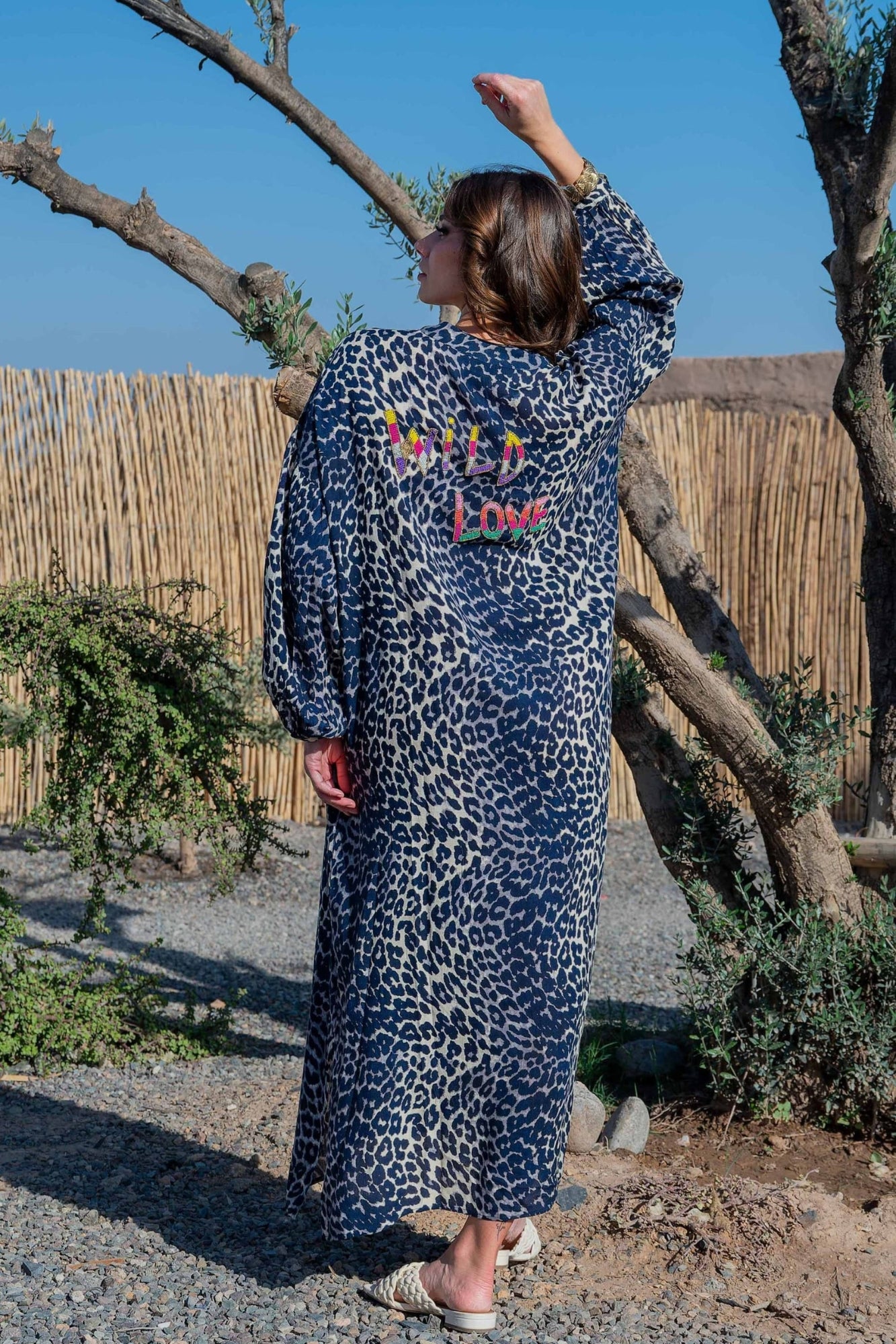 ROOKE SLUB NAVY ROBE
