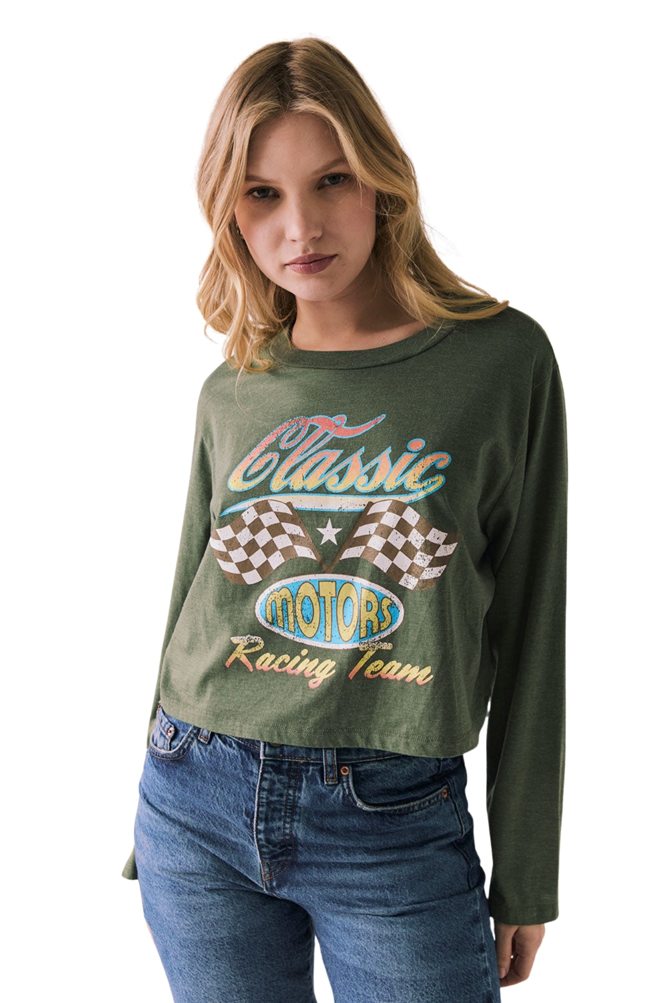 VINTAGE JERSEY HYACINTH BRONZE GREEN TEE
