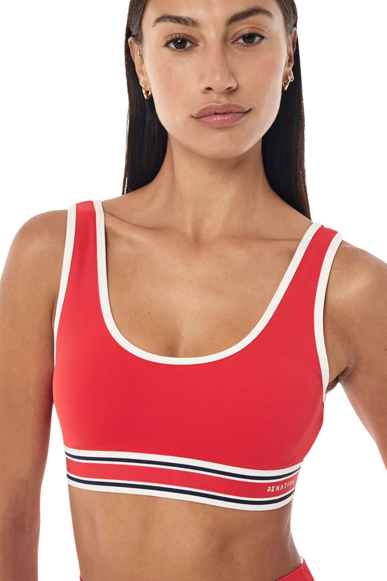 PURSUIT SPORT BRA COLLEGE RED