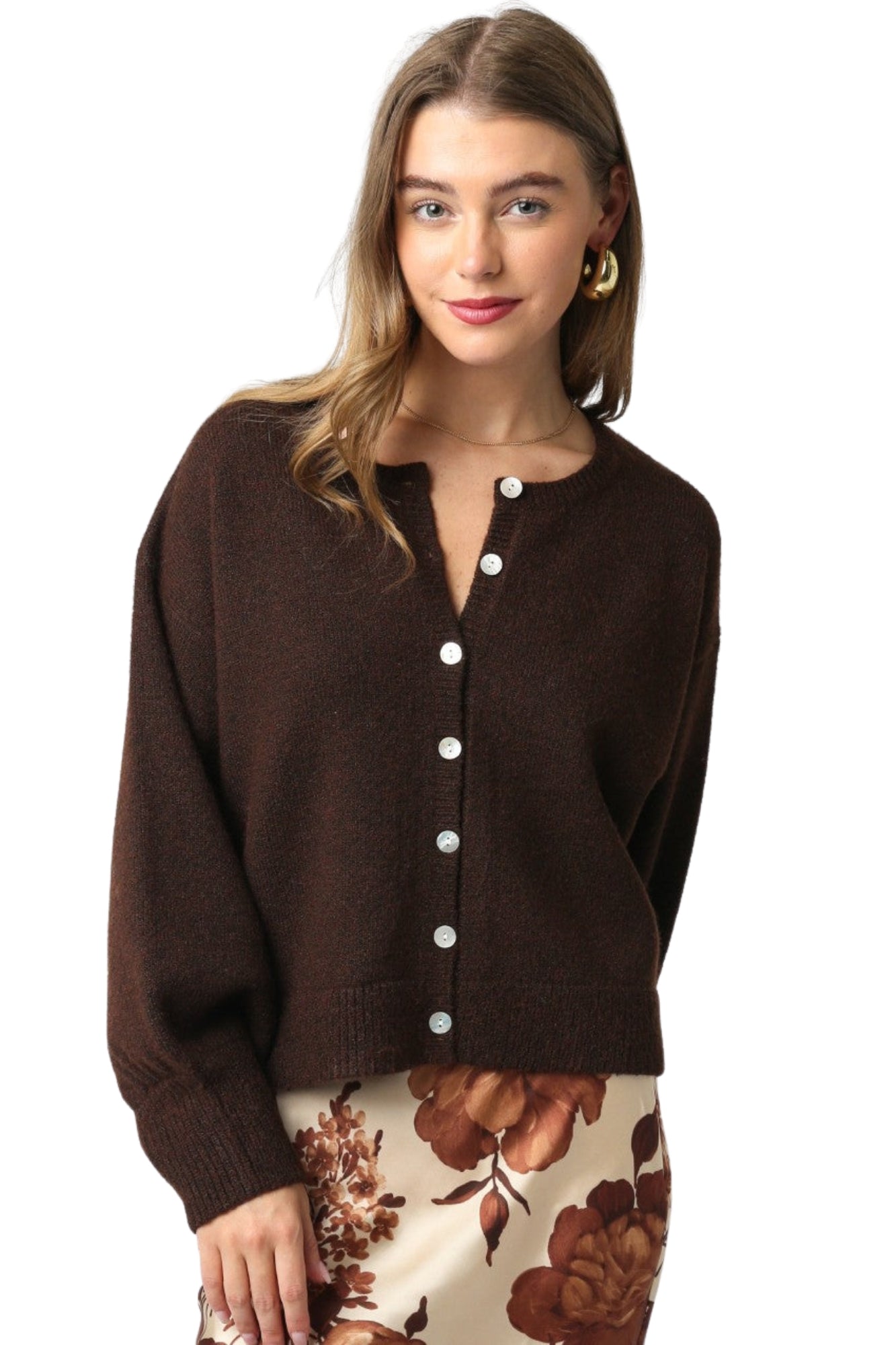 CLASSIC BROWN CARDIGAN