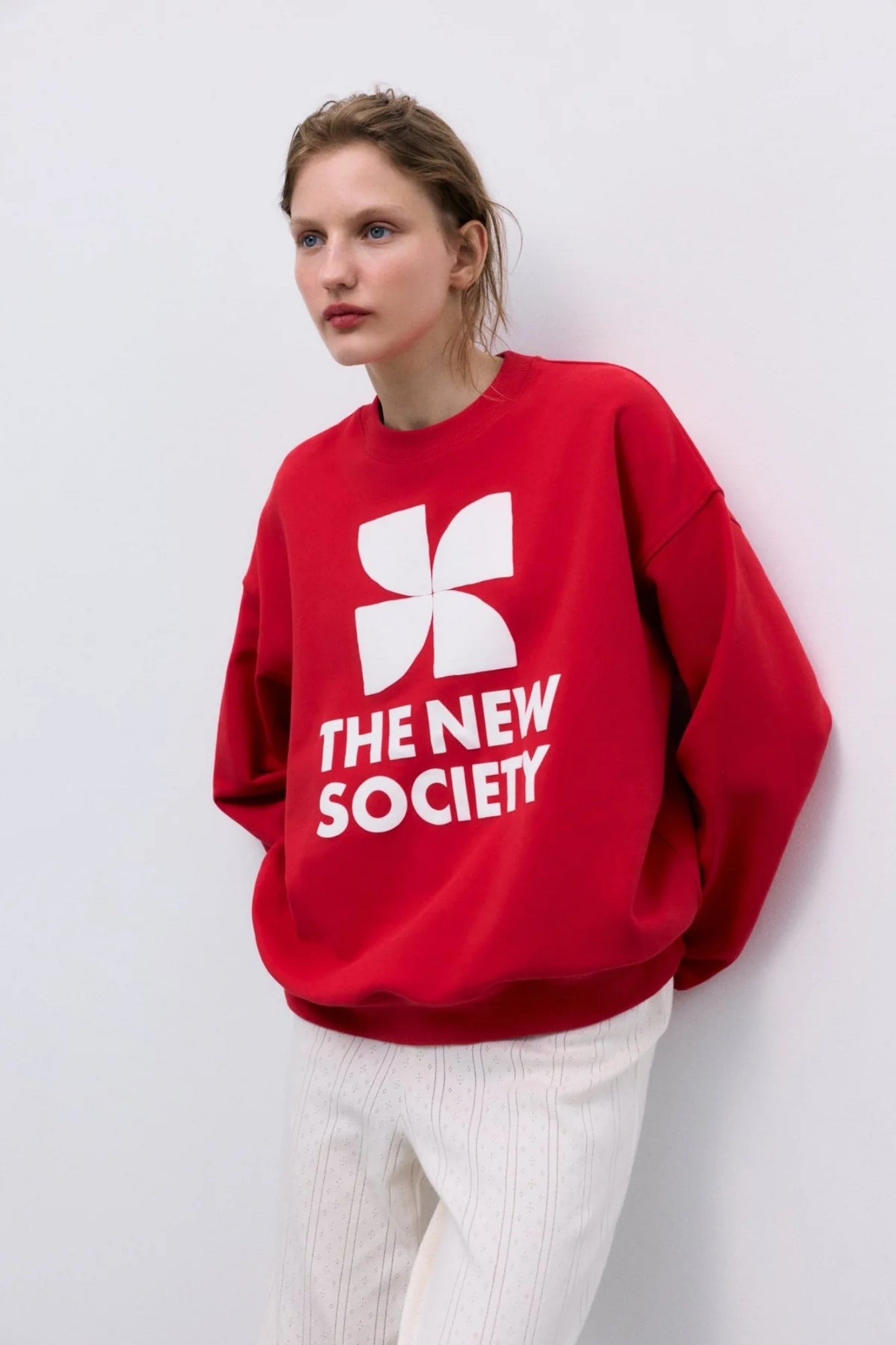 SWEATSHIRT LOGO TULIP RED