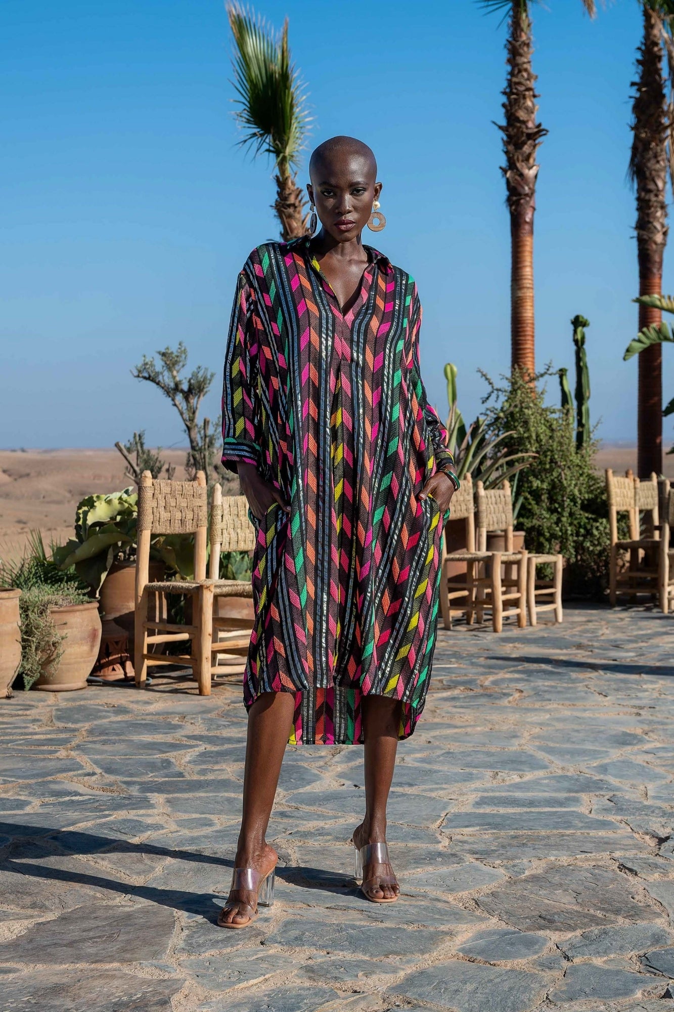 JOPY BIS BLACK ROBE DRESS