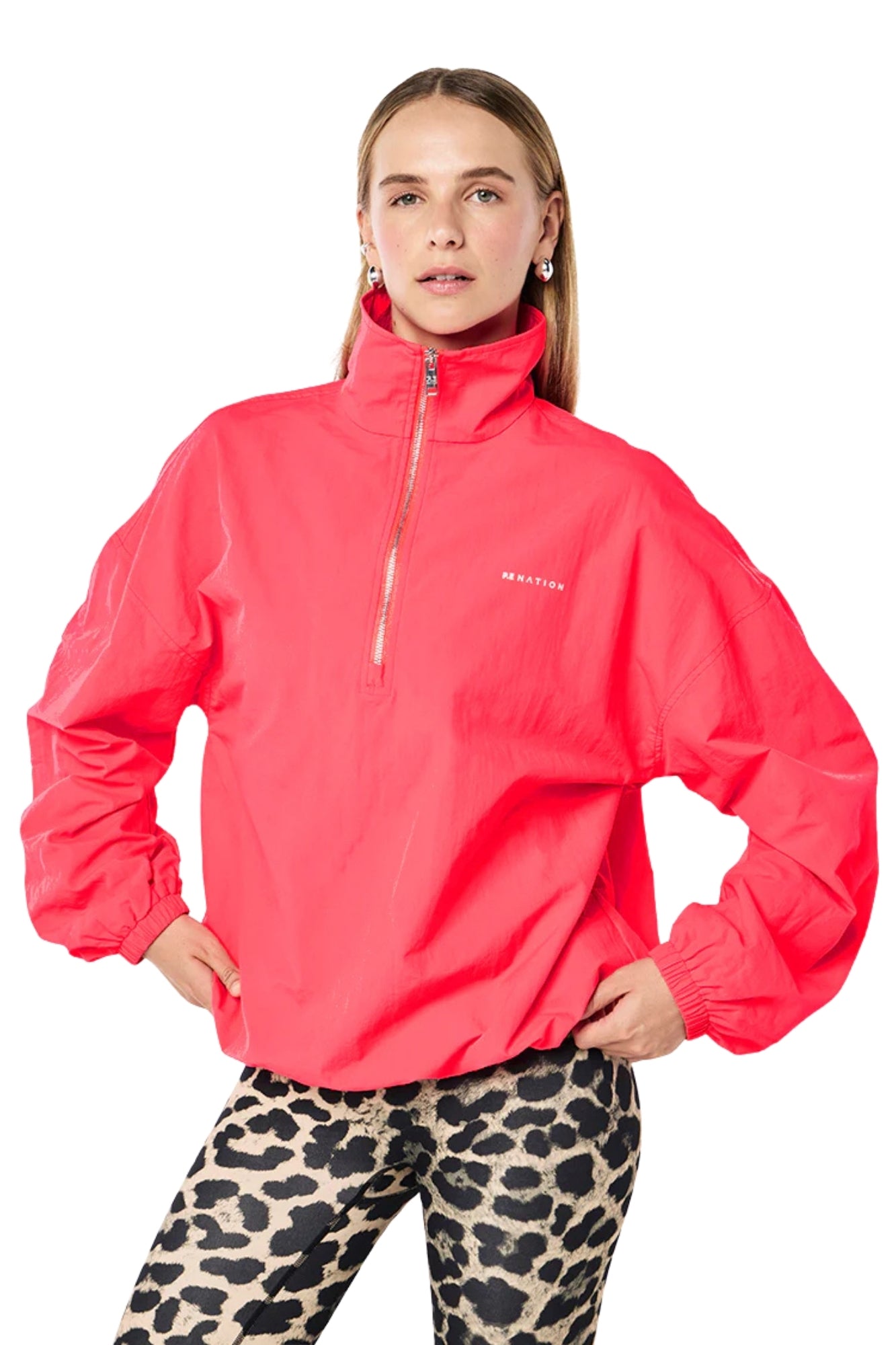 ENGAGE ZIP JACKET IN DIVA PINK