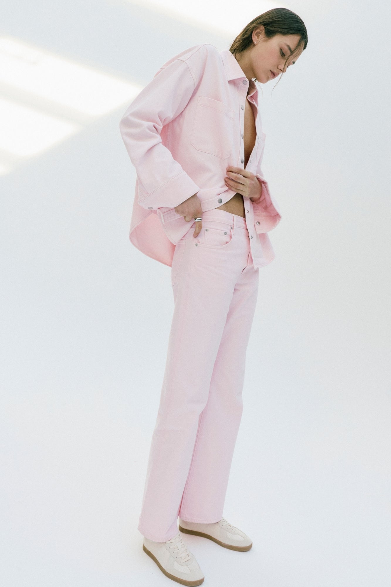 LARSEN RELAXED FLARE JEAN BLUSH