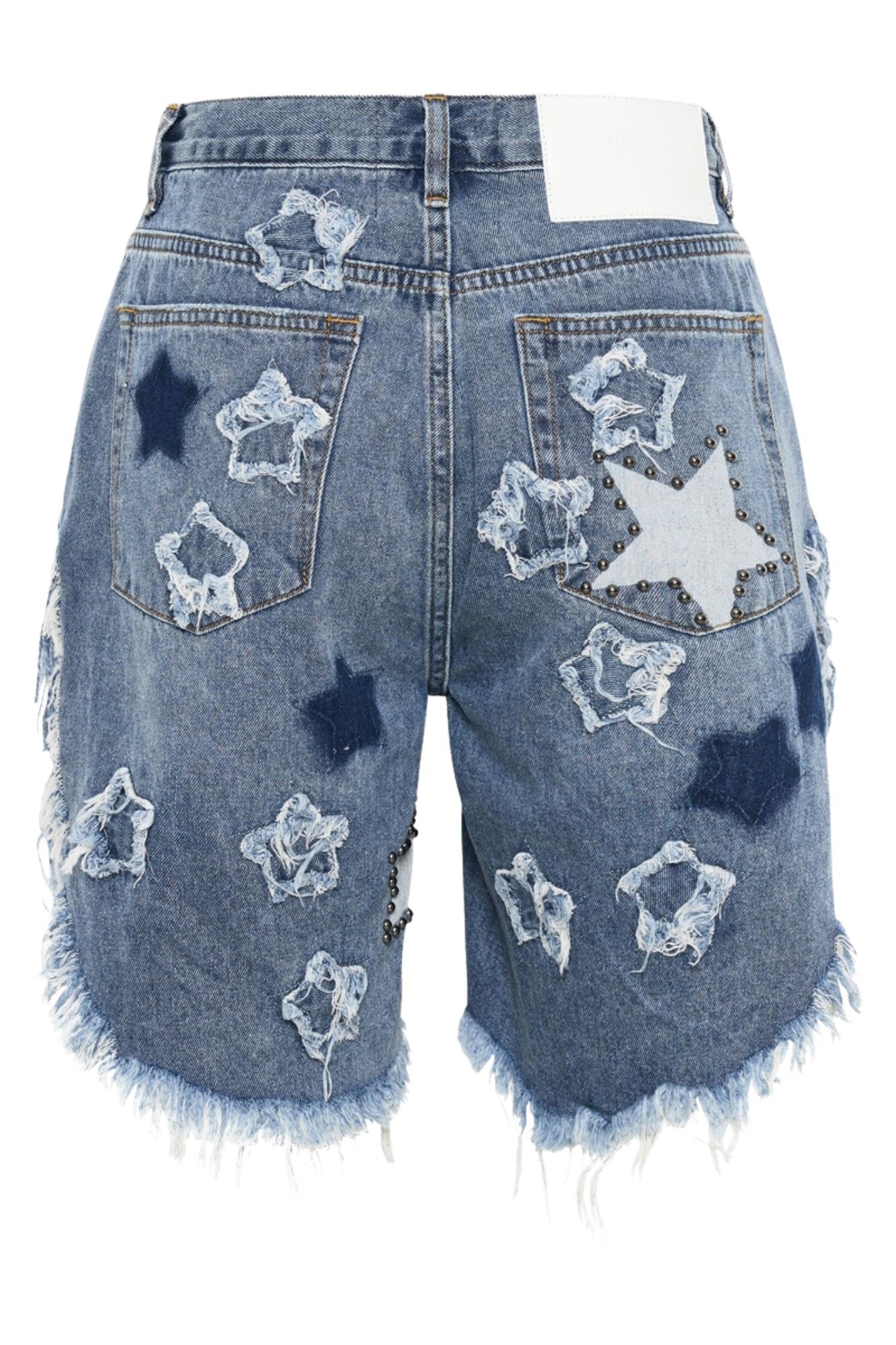     JOHNNY-BLUE-STAR-HIGH-WAIST-FRANKIES-LONG-LENGTH-DENIM-SHORT6