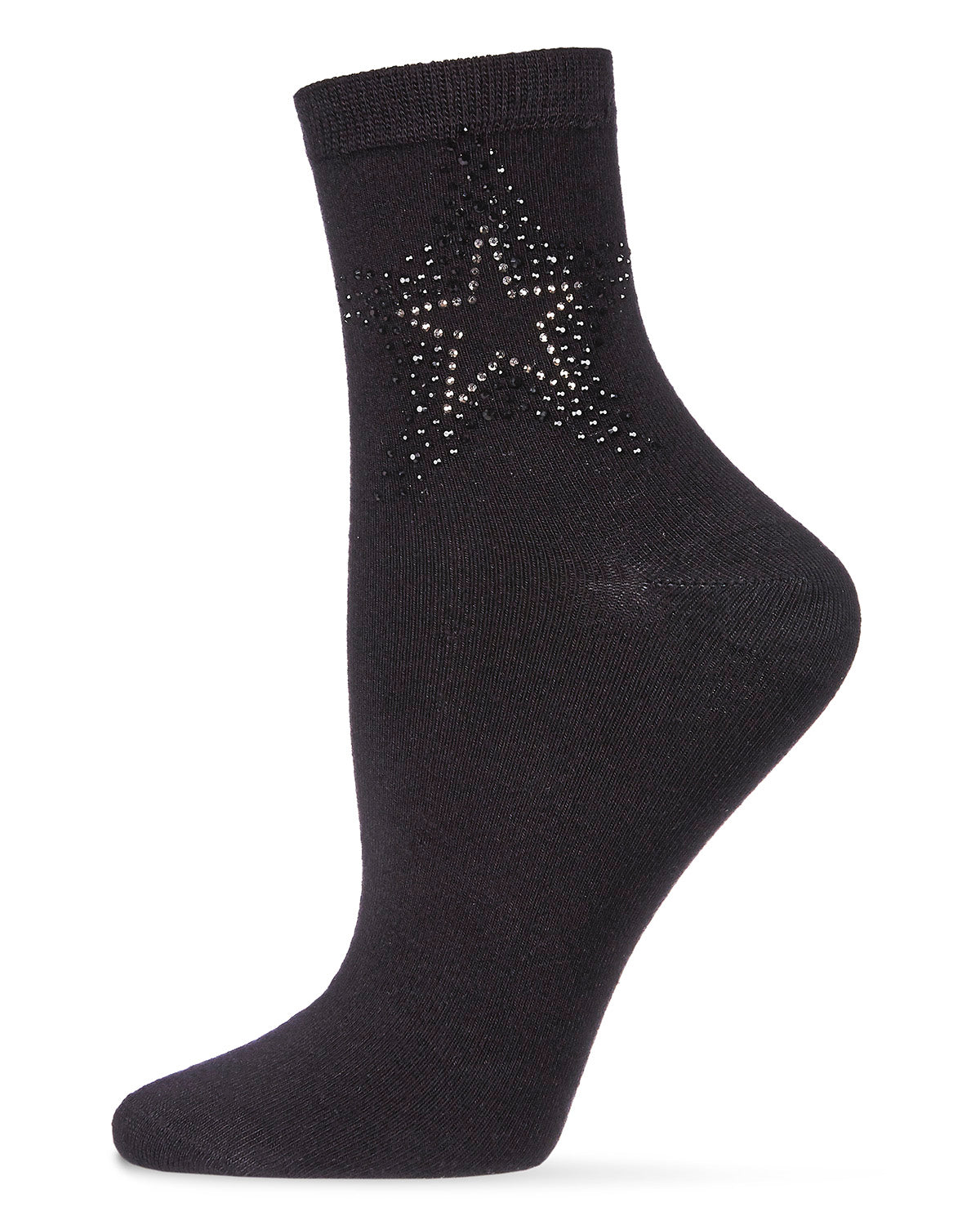 STARSTRUCK RHINESTONE BLACK ANKLET