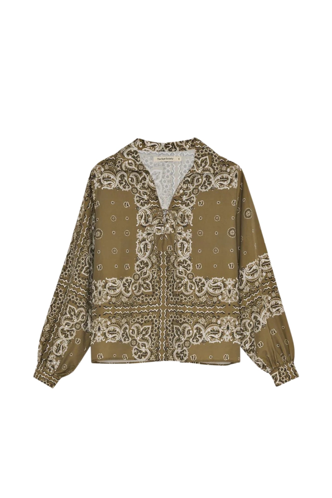 WATERLILY SHIRT BANDANA PRINT