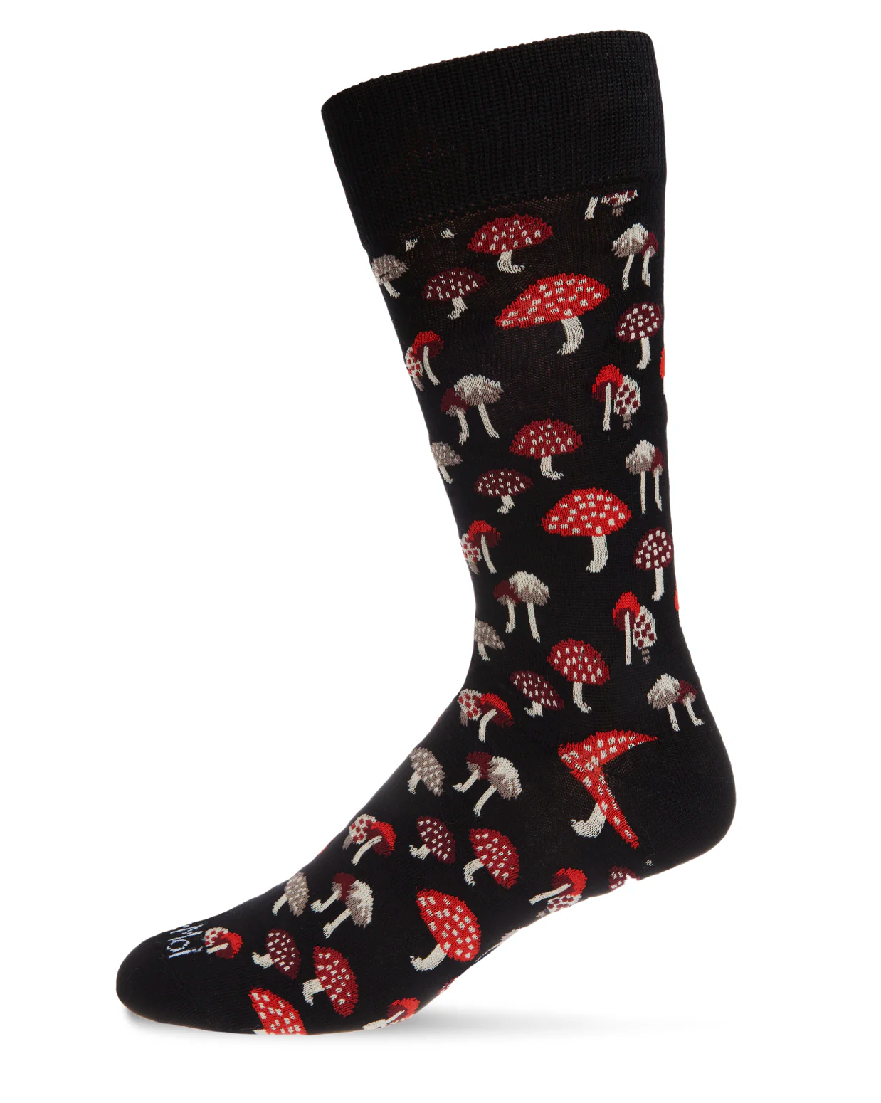 MUSHROOM FIELDS BAMBOO BLACK CREW